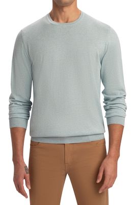 Bugatchi Cotton & Cashmere Crewneck Sweater in Celadon