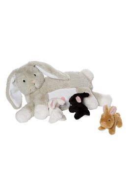 Manhattan Toy Nursing Nola Rabbit Stuffed Animal Set in Multi