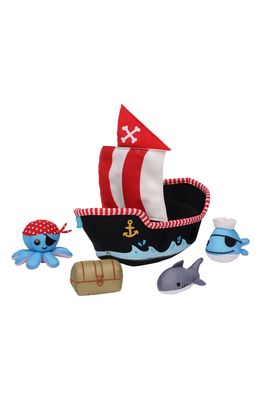 Manhattan Toy Pirate Ship Floating Fill-N-Spill Bath Toy Set in Multi