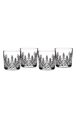 Waterford Lismore Set of 4 Lead Crystal Straight Sided Tumblers in Clear