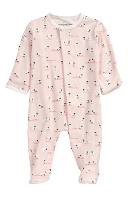 Magnetic Me Baa Baa Fitted One-Piece Pajamas in Pink