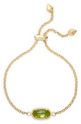 Kendra Scott Elaina Birthstone Bracelet in August/Peridot Illusion