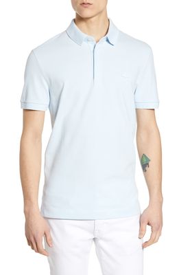 Lacoste Paris Regular Fit Stretch Polo in Rill Blue