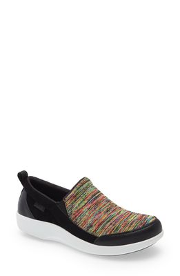 TRAQ by Alegria Melodiq Slip-On Sneaker in Multi Waves Leather