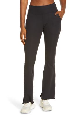 Outdoor Voices Rib Flare Leg Pants in Black