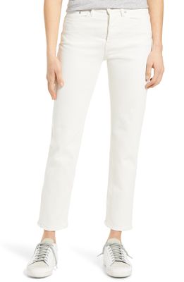 JEANERICA Classic Straight Leg Jeans in Natural White