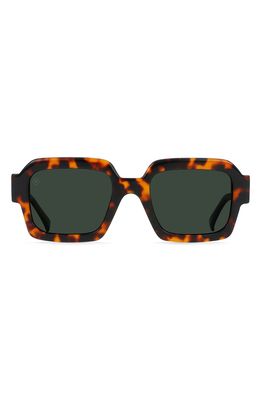 RAEN Mystiq 52mm Polarized Square Sunglasses in Huru /Green Polar
