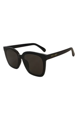 Fifth & Ninth Carson 63mm Square Sunglasses in Black/Black