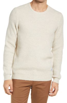 Frank And Oak SeaWool Crewneck Sweater in Snow White