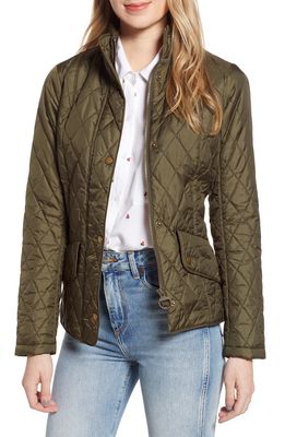 Barbour Flyweight Quilted Jacket in Olive