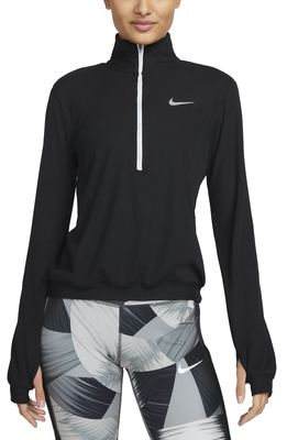 Nike Element Half Zip Pullover in Black/Pure Platinum