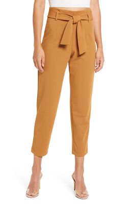 Leith Belted Tapered Pants in Tan Dale