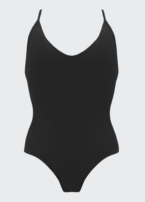 Flawless V-Neck One-Piece Swimsuit
