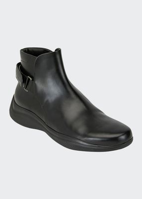 Men's Spazzolato Leather Combat Boots