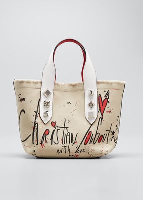 Frangibus Typographic Printed Crossbody Tote Bag