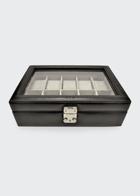Personalized Leather 10-Watch Display Case