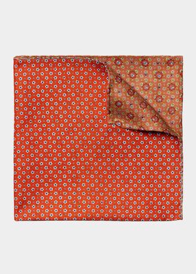 Men's Double-Sided Floral Pocket Square