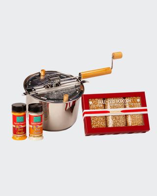 Stainless Steel Whirley-Pop & Hull-Less Popcorn Set