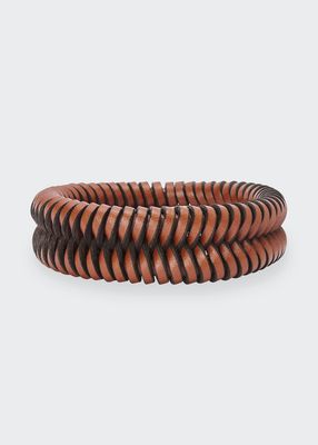 Coiled Leather Bracelet