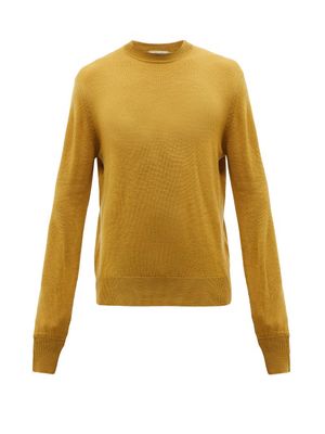 Studio Nicholson - Sorello Merino-wool Sweater - Mens - Dark Yellow