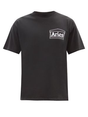 Aries - Love Rat Logo-print Cotton-jersey T-shirt - Mens - Black