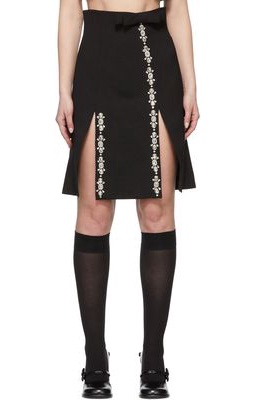 Shushu/Tong SSENSE Exclusive Black Split Skirt