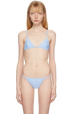 softandwet SSENSE Exclusive Blue Triangle Bikini Top
