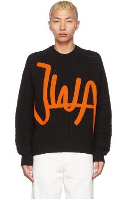 JW Anderson Black & Orange 'JWA' Sweater