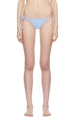 softandwet SSENSE Exclusive Blue Beaded Thong Bikini Bottoms