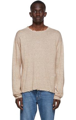 Acne Studios Brown Distressed Sweater