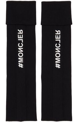Moncler Grenoble Black Legwarmer Socks