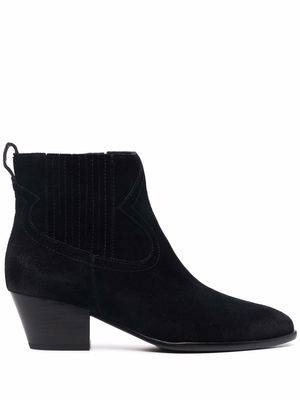ASH Block heel ankle boots - Black