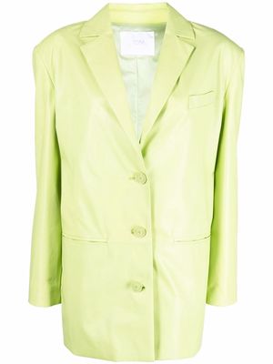 Drome single-breasted leather blazer - Green
