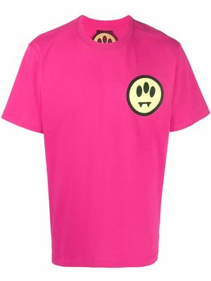 BARROW smiley-face t-shirt - Pink
