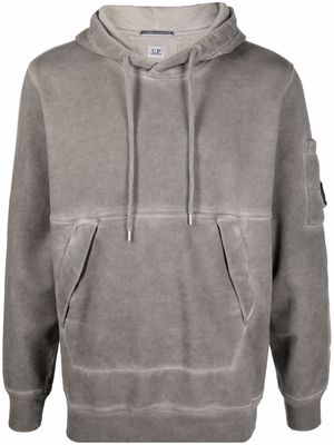 C.P. Company tie-dye drawstring hoodie - Grey