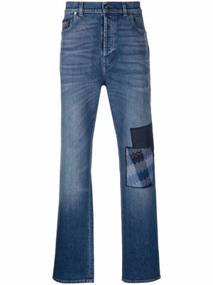 Missoni patchwork-detail jeans - Blue