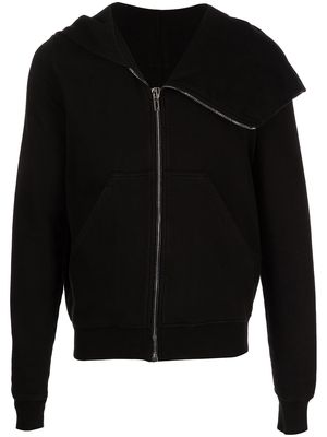 Rick Owens DRKSHDW off-centre zip hoodie - Black