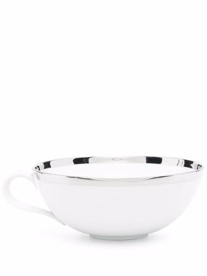 Fürstenberg Treasure Platinum coup-shaped tea cup - White