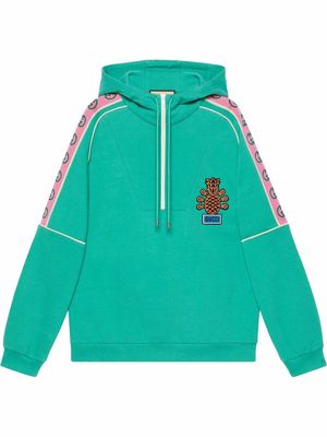 Gucci pineapple-motif hoodie - Green