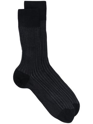 Falke Shadow ribbed socks - Black