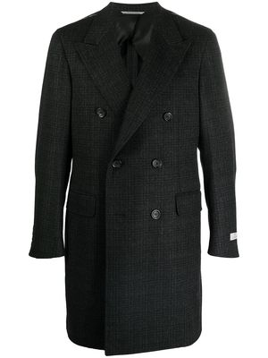 Canali double-breasted tailored coat - Grey