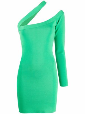 GAUGE81 Alzira asymmetric mini dress - Green