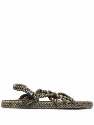 Nomadic State of Mind knotted rope slingback sandals - Green