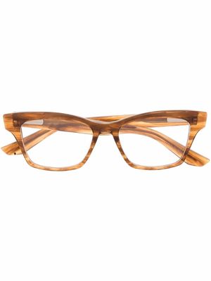 Akoni Vista square-frame glasses - Brown
