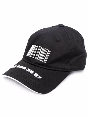 VTMNTS Barcode cotton baseball cap - Black