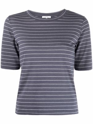 Vince striped short-sleeve T-shirt - Blue