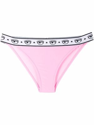 Chiara Ferragni Logomania band bikini bottoms - Pink