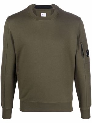 C.P. Company lens-detail cotton sweatshirt - Green