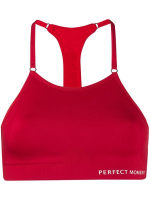 Perfect Moment racerback sports bra - Red