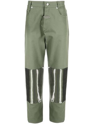 Zilver Cyber cropped jeans - Green